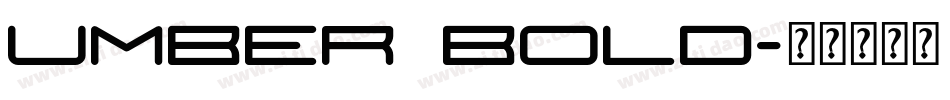 Umber Bold字体转换
